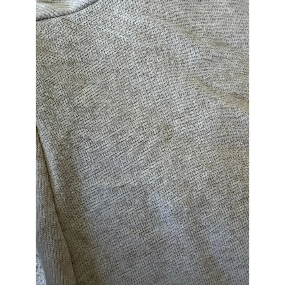 ALO Yoga Clarity Long Sleeve Turtleneck Sweatshirt Heather Oatmeal Size Medium